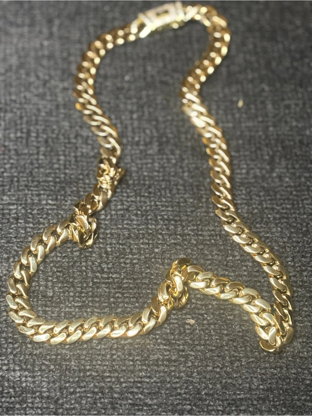Gold Cuban Link Chain Necklace